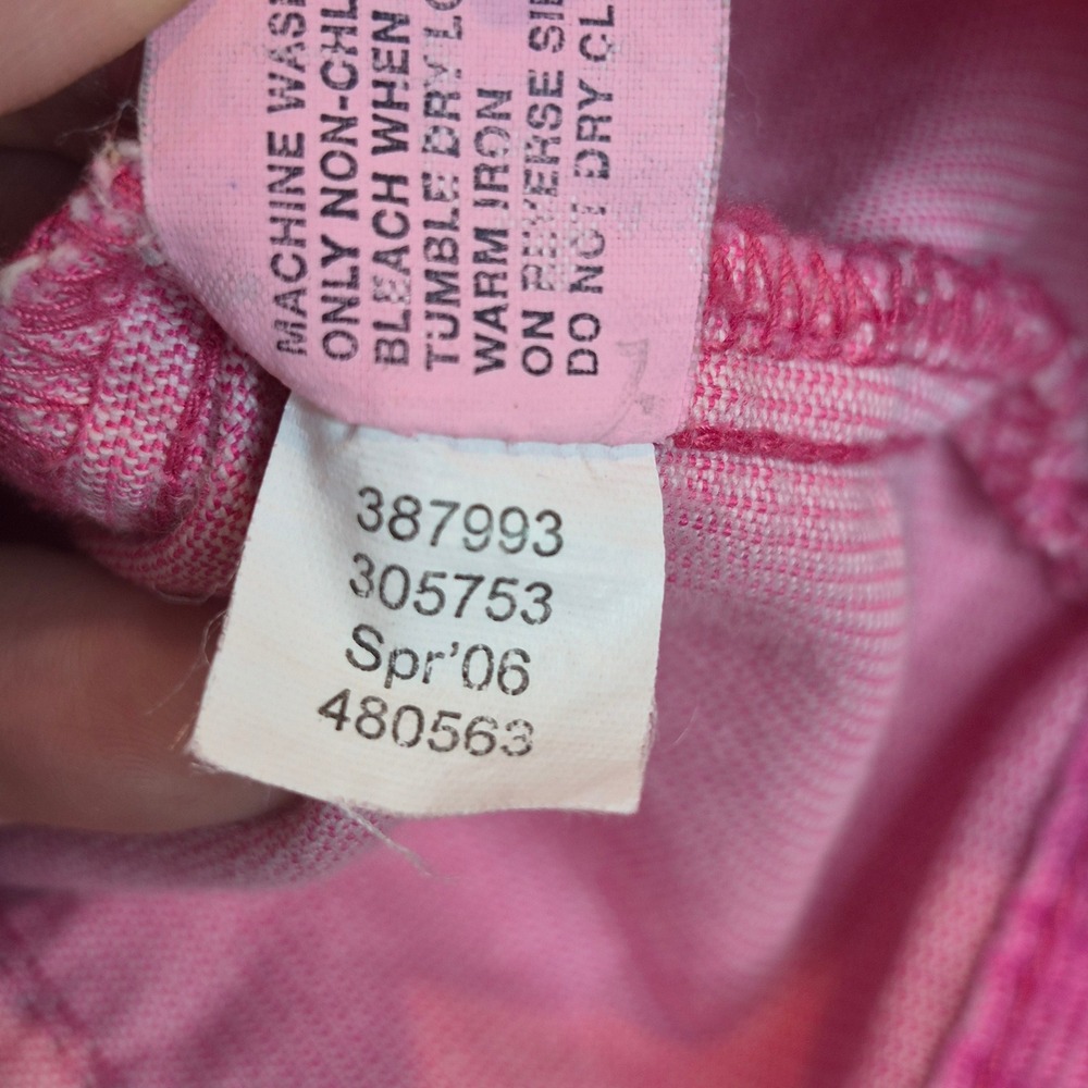 GAP Vintage Hot Pink Corduroy Cropped Trucker Jacket Y2K Barbiecore Pop Color S - Picture 7 of 11